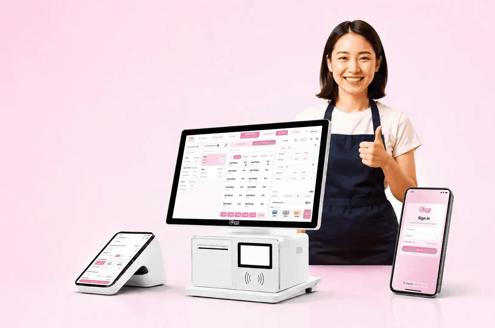 So Sánh Phần Mềm Tiệm Nail 2026: AVO POS, Vagaro, GlossGenius Và Square