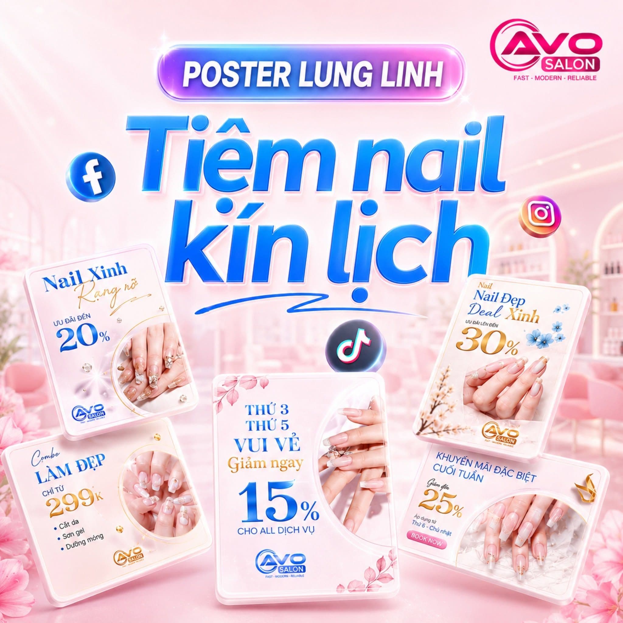 Dịch Vụ Thiết Kế Poster Chuyên Nghiệp Cho Tiệm Nail